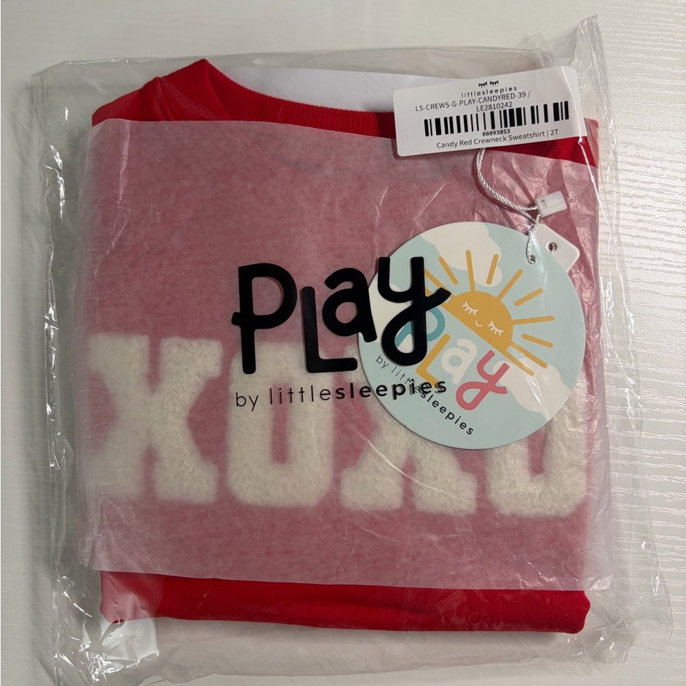 Little Sleepies Candy Red Crewneck Sweatshirt